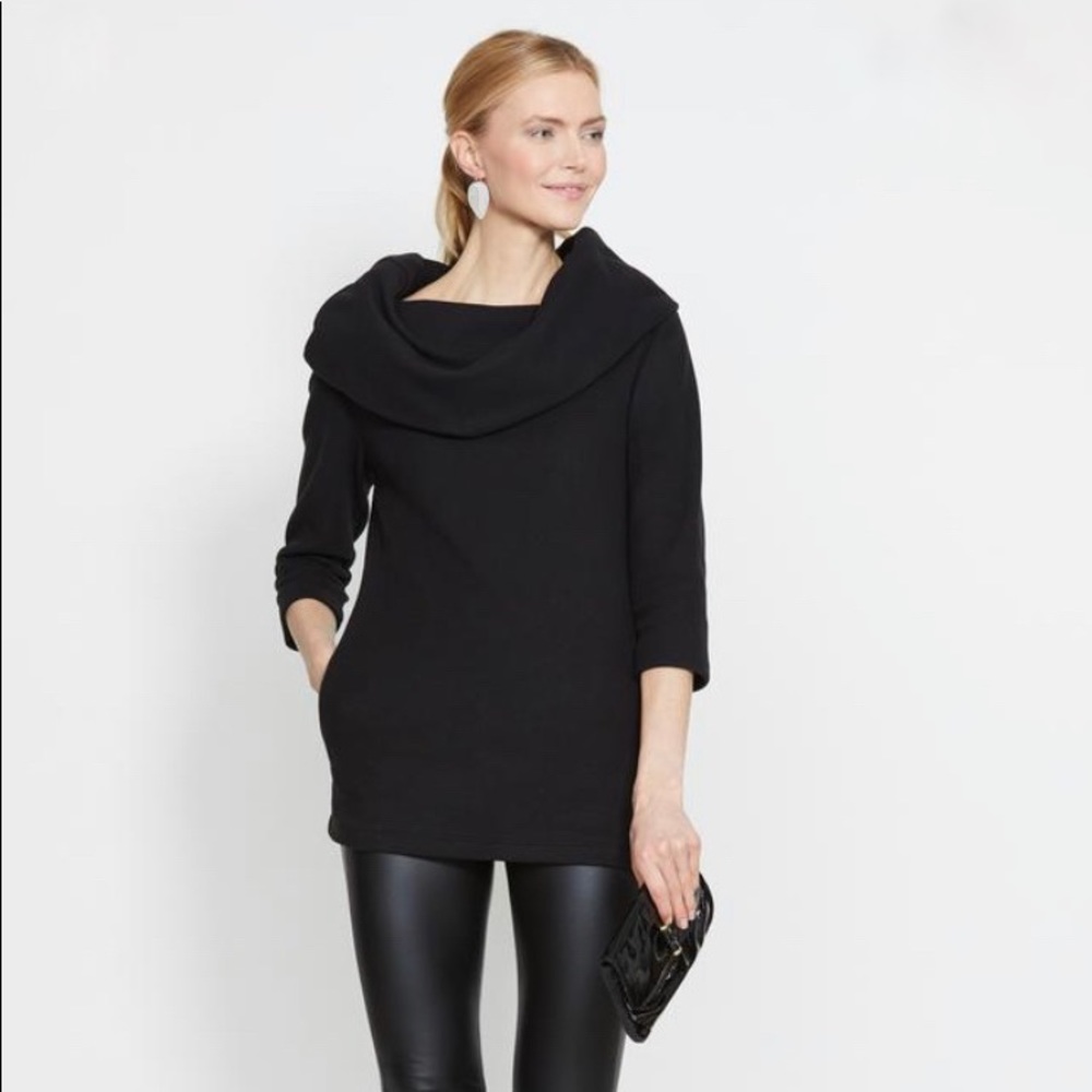 EUC - Dudley Stephens Calyer Cowl Neck (black)